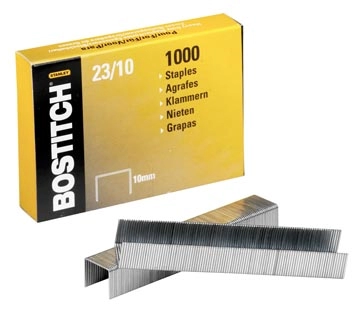 Een Bostitch nietjes 23-10-1M, 10 mm, verzinkt, voor PHD60, B310HDS, HD-23L17, 00540 koop je bij Muys Kantoor & Kado