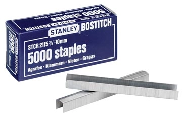 Een Bostitch nietjes STCR211510Z, 10 mm, voor B8P, B8HC, B8E, B8HDP, doos van 5000 nietjes koop je bij Muys Kantoor & Kado