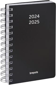 Een Brepols schoolagenda Wire-O, zwart, 2024-2025 koop je bij Muys Kantoor & Kado