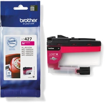 Een Brother inktcartridge, 1.500 pagina's, OEM LC-427M, magenta koop je bij Muys Kantoor & Kado