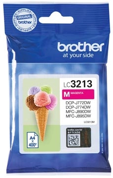 Een Brother inktcartridge, 400 pagina's, OEM LC-3213M, magenta koop je bij Muys Kantoor & Kado