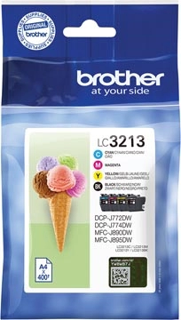 Een Brother inktcartridge, 400 pagina's, OEM LC-3213VAL, 4 kleuren koop je bij Muys Kantoor & Kado