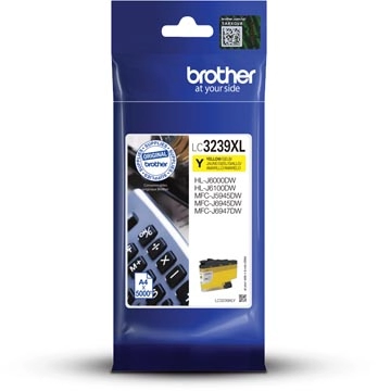 Een Brother inktcartridge, 5.000 pagina's, OEM LC-3239XLY, geel koop je bij Muys Kantoor & Kado