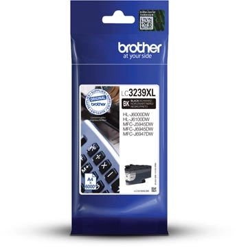 Een Brother inktcartridge, 6.000 pagina's, OEM LC-3239XLBK, zwart koop je bij Muys Kantoor & Kado