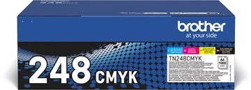 Een Brother toner, 1.000 pagina's, OEM TN-248VAL, 4 kleuren koop je bij Muys Kantoor & Kado