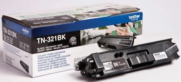 Een Brother toner, 2.500 pagina's, OEM TN-321BK, zwart koop je bij Muys Kantoor & Kado