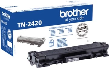 Een Brother toner, 3.000 pagina's, OEM TN-2420, zwart koop je bij Muys Kantoor & Kado