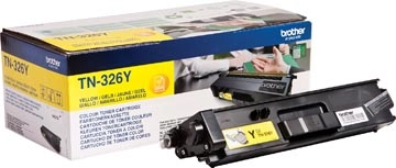 Een Brother toner, 3.500 pagina's, OEM TN-326Y, geel koop je bij Muys Kantoor & Kado