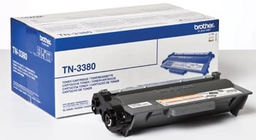 Een Brother toner, 8.000 pagina's, OEM TN-3380, zwart koop je bij Muys Kantoor & Kado