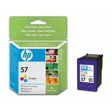 Een HP inktcartridge 57, 500 pagina's, OEM C6657AE, 3 kleuren koop je bij Muys Kantoor & Kado