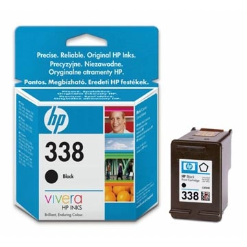 Een HP inktcartridge 338, 450 pagina's, OEM C8765EE, zwart koop je bij Muys Kantoor & Kado