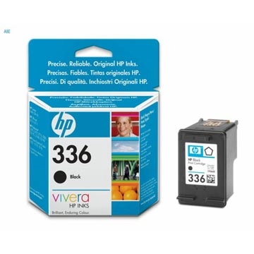 Een HP inktcartridge 336, 210 pagina's, OEM C9362EE, zwart koop je bij Muys Kantoor & Kado