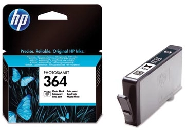 Een HP inktcartridge 364, 130 pagina's, OEM CB317EE, zwart foto koop je bij Muys Kantoor & Kado