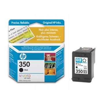 Een HP inktcartridge 350, 200 pagina's, OEM CB335EE, zwart koop je bij Muys Kantoor & Kado