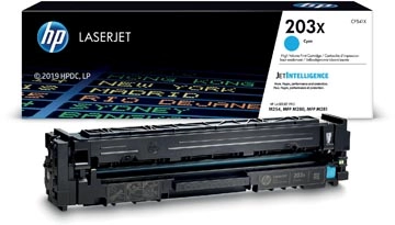 Een HP toner 203X, 2.500 pagina's, OEM CF541X, cyaan koop je bij Muys Kantoor & Kado