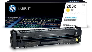 Een HP toner 203X, 2.500 pagina's, OEM CF542X, geel koop je bij Muys Kantoor & Kado