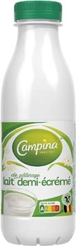 Een Campina halfvolle melk, 0,5 liter, pak van 6 flessen koop je bij Muys Kantoor & Kado