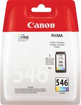 Een Canon inktcartridge CL-546, 180 pagina's, OEM 8289B001, 3 kleuren koop je bij Muys Kantoor & Kado