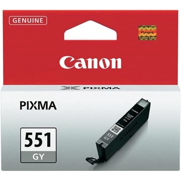 Een Canon inktcartridge CLI-551GY, 780 pagina's, OEM 6512B001, grijs koop je bij Muys Kantoor & Kado