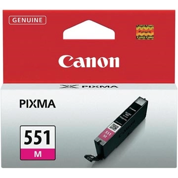 Een Canon inktcartridge CLI-551M, 319 pagina's, OEM 6510B001, magenta koop je bij Muys Kantoor & Kado