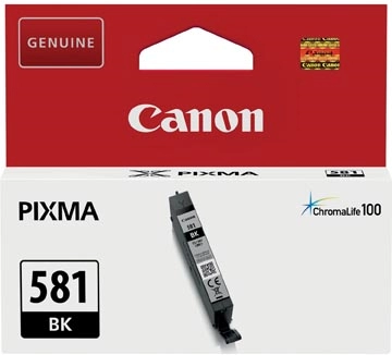 Een Canon inktcartridge CLI-581BK, 200 foto's, OEM 2106C001, zwart koop je bij Muys Kantoor & Kado