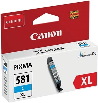 Een Canon inktcartridge CLI-581C XL, 170 foto's, OEM 2049C001, cyaan koop je bij Muys Kantoor & Kado