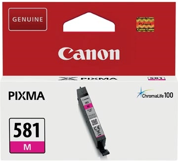 Een Canon inktcartridge CLI-581M, 237 foto's, OEM 2104C001, magenta koop je bij Muys Kantoor & Kado