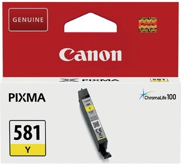 Een Canon inktcartridge CLI-581Y, 99 foto's, OEM 2105C001, geel koop je bij Muys Kantoor & Kado