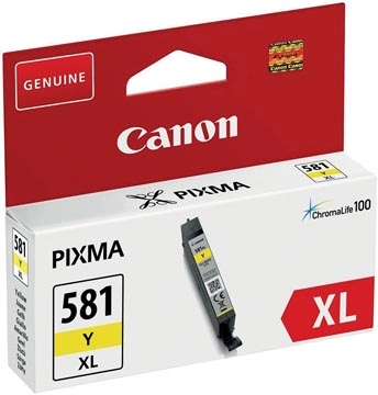 Een Canon inktcartridge CLI-581Y XL, 199 foto's, OEM 2051C001, geel koop je bij Muys Kantoor & Kado