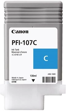 Een Canon inktcartridge PFI-107, 130 ml, OEM 6706B001, cyaan koop je bij Muys Kantoor & Kado