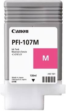 Een Canon inktcartridge PFI-107, 130 ml, OEM 6707B001, magenta koop je bij Muys Kantoor & Kado