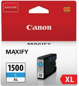 Een Canon inktcartridge PGI-1500XL, 1.020 pagina's, OEM 9193B001, cyaan koop je bij Muys Kantoor & Kado