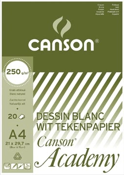 Een Canson Tekenblok Academy ft 21 x 29,7 cm (A4) koop je bij Muys Kantoor & Kado