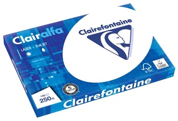 Een Clairefontaine Clairalfa presentatiepapier A3, 250 g, pak van 125 vel koop je bij Muys Kantoor & Kado