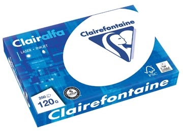 Een Clairefontaine Clairalfa presentatiepapier ft A4, 120 g, pak van 250 vel koop je bij Muys Kantoor & Kado