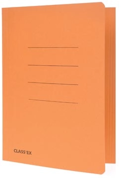 Een Class'ex dossiermap, 3 kleppen ft 18,2 x 22,5 cm (voor ft schrift), oranje koop je bij Muys Kantoor & Kado