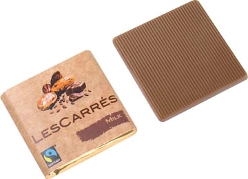 Een Cocachoc Les Carrés chocolade, fairtrade, melk, 4,5 g, doos van 400 stuks koop je bij Muys Kantoor & Kado