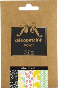 Een Décopatch papier Pocket, nummer 17 koop je bij Muys Kantoor & Kado