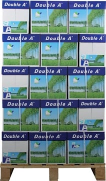 Een Double A Premium printpapier ft A4, 80 g, pallet van 200 pakken van 500 vel koop je bij Muys Kantoor & Kado