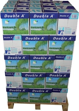 Een Double A Premium printpapier ft A4, 80 g, pallet van 200 pakken van 500 vel koop je bij Muys Kantoor & Kado