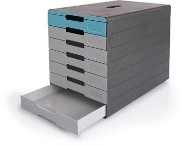 Een Durable ladenblok Idealbox Pro, 7 laden, blauw koop je bij Muys Kantoor & Kado