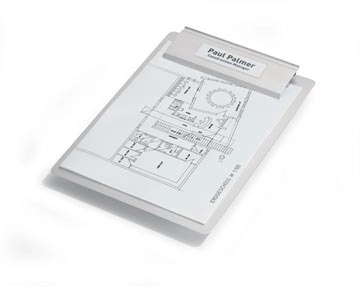 Een Durable Pocketfix binnenafmetingen 100 x 28 mm, buitenafmetingen 104 x 32 mm koop je bij Muys Kantoor & Kado