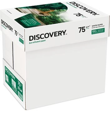 Een Discovery kopieerpapier ft A4, 75 g, pak van 500 vel koop je bij Muys Kantoor & Kado