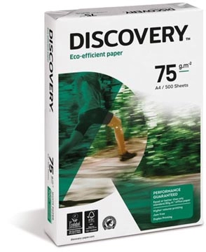 Een Discovery kopieerpapier ft A4, 75 g, pak van 500 vel koop je bij Muys Kantoor & Kado