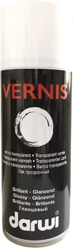 Een Darwi vernis, spuitbus van 400 ml, glanzend koop je bij Muys Kantoor & Kado