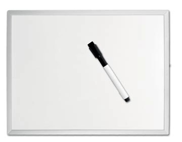 Een Desq magnetisch whiteboard ft 40 x 60 cm koop je bij Muys Kantoor & Kado