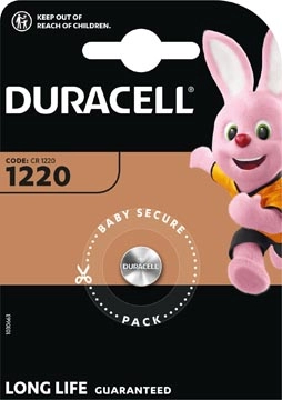 Een Duracell knoopcel Specialty Electronics CR1220, blister van 1 stuk koop je bij Muys Kantoor & Kado