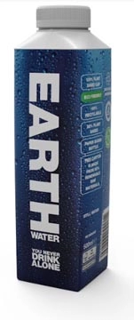 Een EARTH water, tetra fles van 50 cl, pak van 24 stuks koop je bij Muys Kantoor & Kado