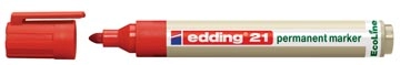 Een Edding permanent marker Ecoline e-21 rood koop je bij Muys Kantoor & Kado