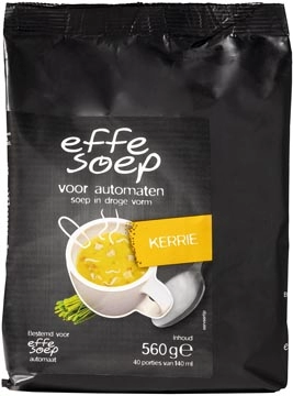 Een Effe Soep vending, kerrie, 140 ml, zak van 40 porties koop je bij Muys Kantoor & Kado